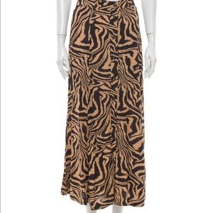 GANNI animal print skirt